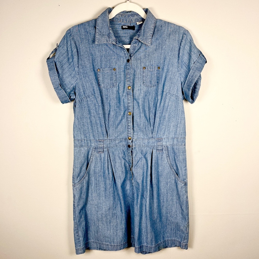 90s style denim jean short dress BDG Urban Outfitters *With pockets!*
